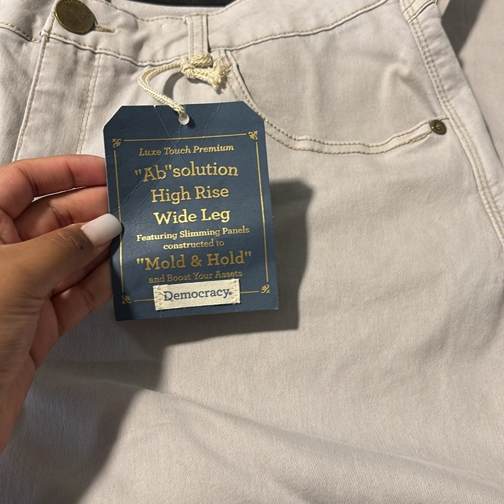 Democracy “Ab” Solution High Rise Wide Leg Pants | Sz 14 | NWT - Picture 3 of 10